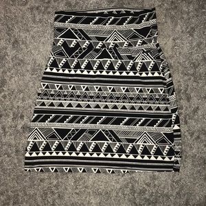 PINK tribal mini skirt